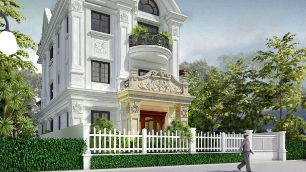 Thiết kế biệt thự Vinhomes Riverside Hoa Phượng 3-45 đẹp nhẹ nhàng