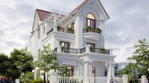 Thiết kế kiến trúc biệt thự đẹp Vinhomes Riverside HP 8-32